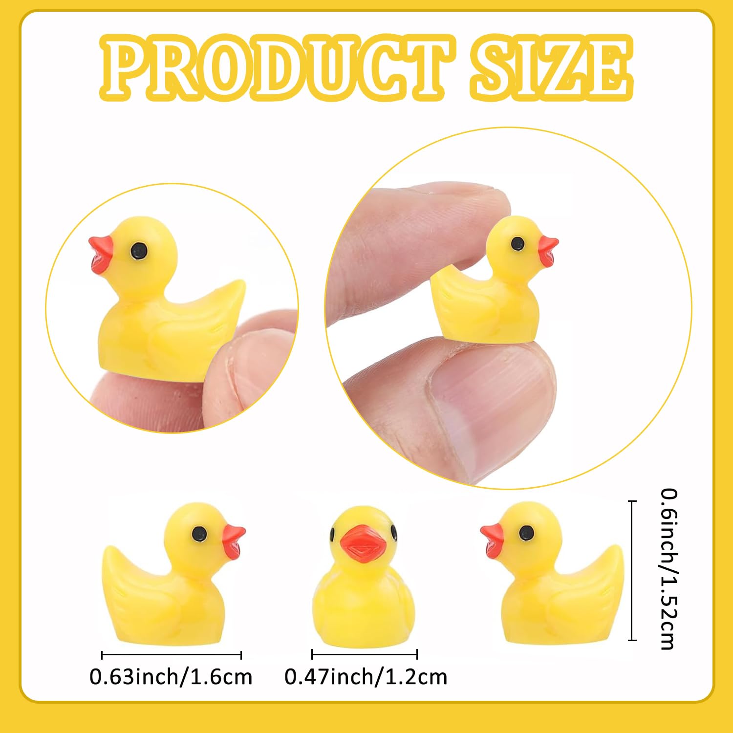 Durable resin ducks provide lasting charm for mini scenes.