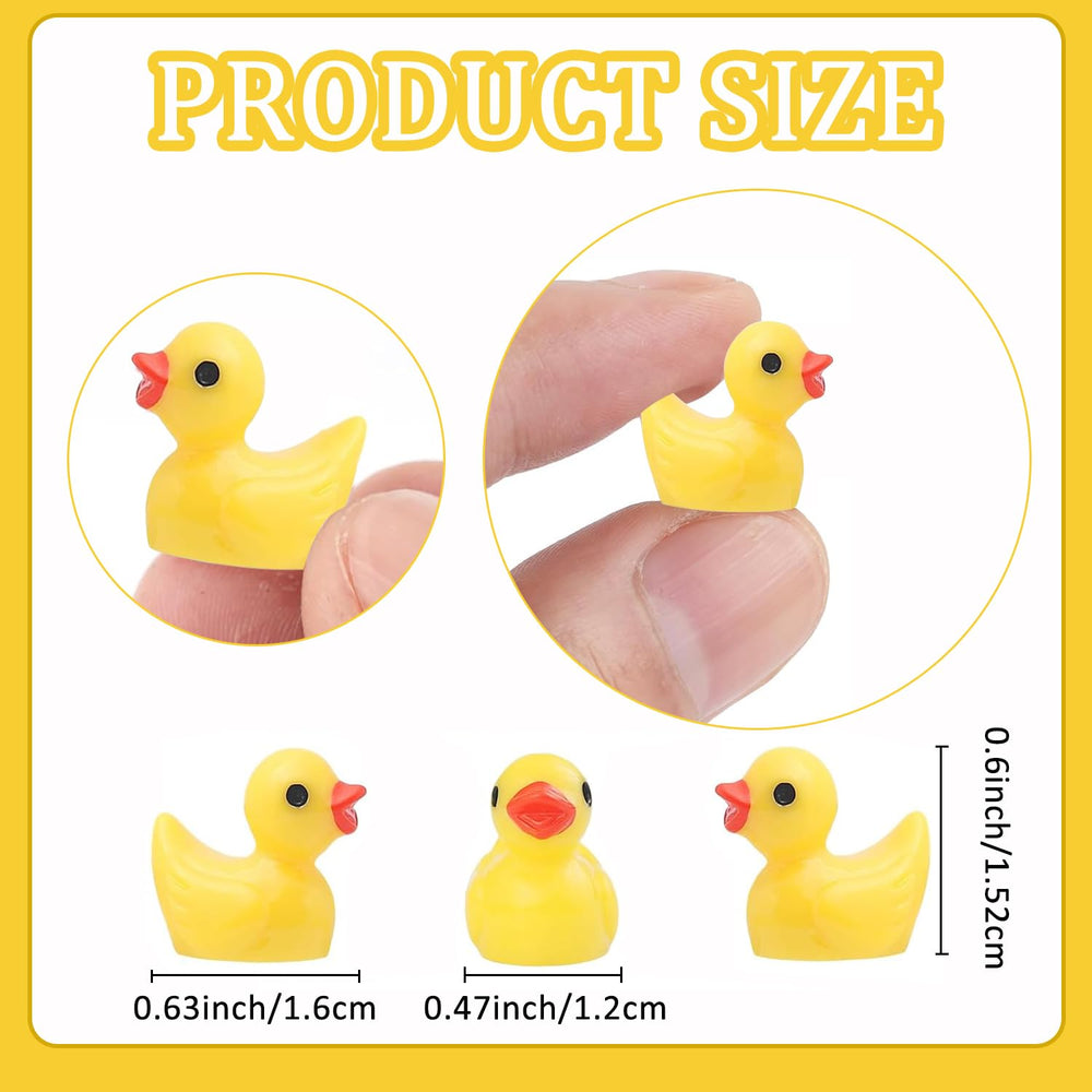 Durable resin ducks provide lasting charm for mini scenes.