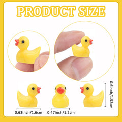 Durable resin ducks provide lasting charm for mini scenes.