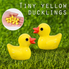 Easy placement and rearrangement of tiny ducks in any setting.