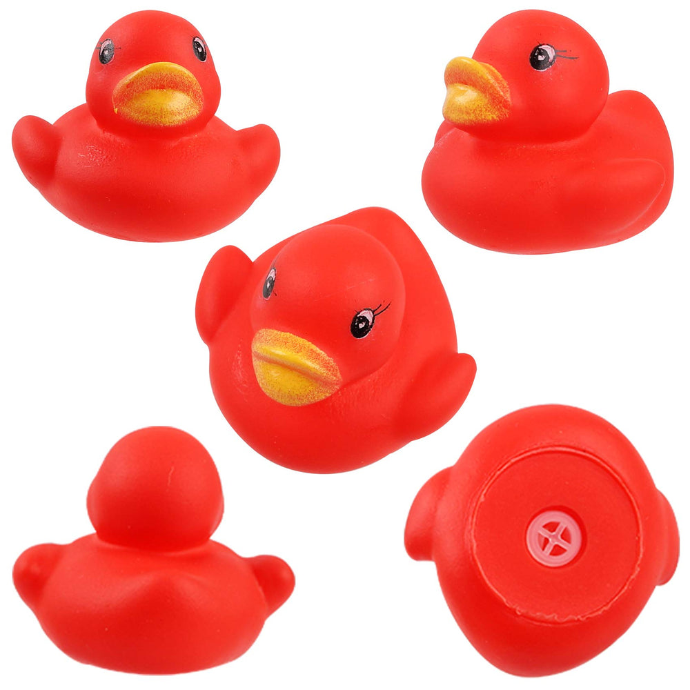 YsesoAi mini rubber ducks for tiny hands during bath time.