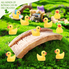 Realistic cute mini ducks to enhance DIY dioramas and displays.