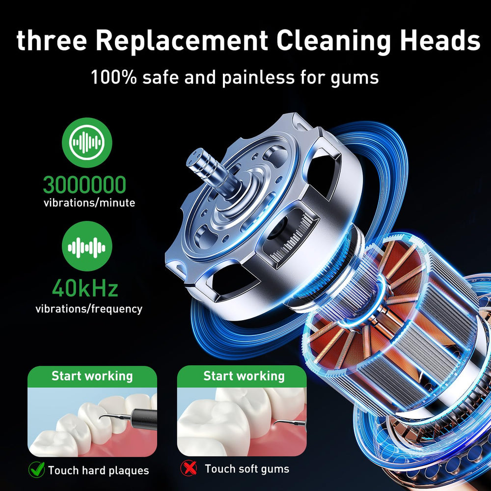 YSHTKS plaque remover IPX6 waterproof design for safe cleaning