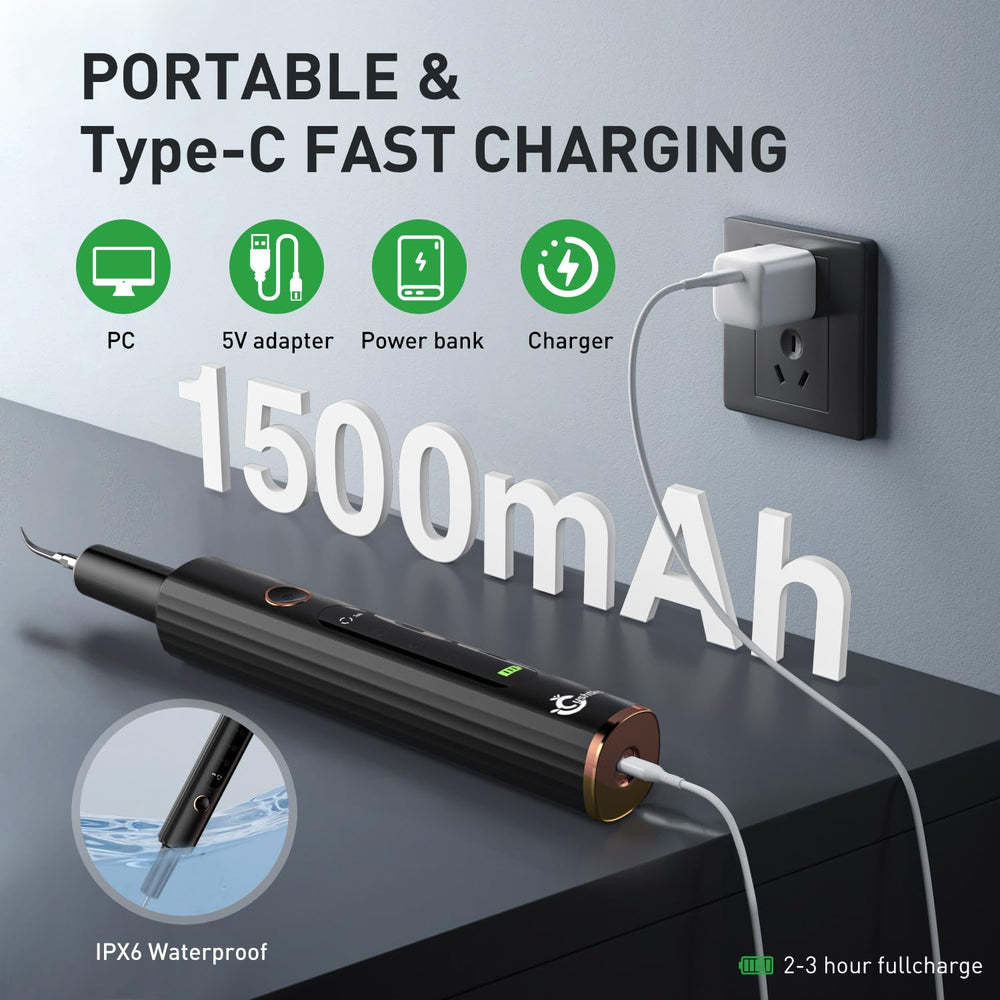 YSHTKS plaque remover Type-C charging for convenient power