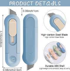 ysuovuf 4psc box cutter blade-assembly shows sharp, durable steel for daily use.