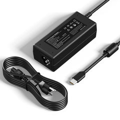 YTech 45W USB-C Chromebook charger front view highlights fast PD charging