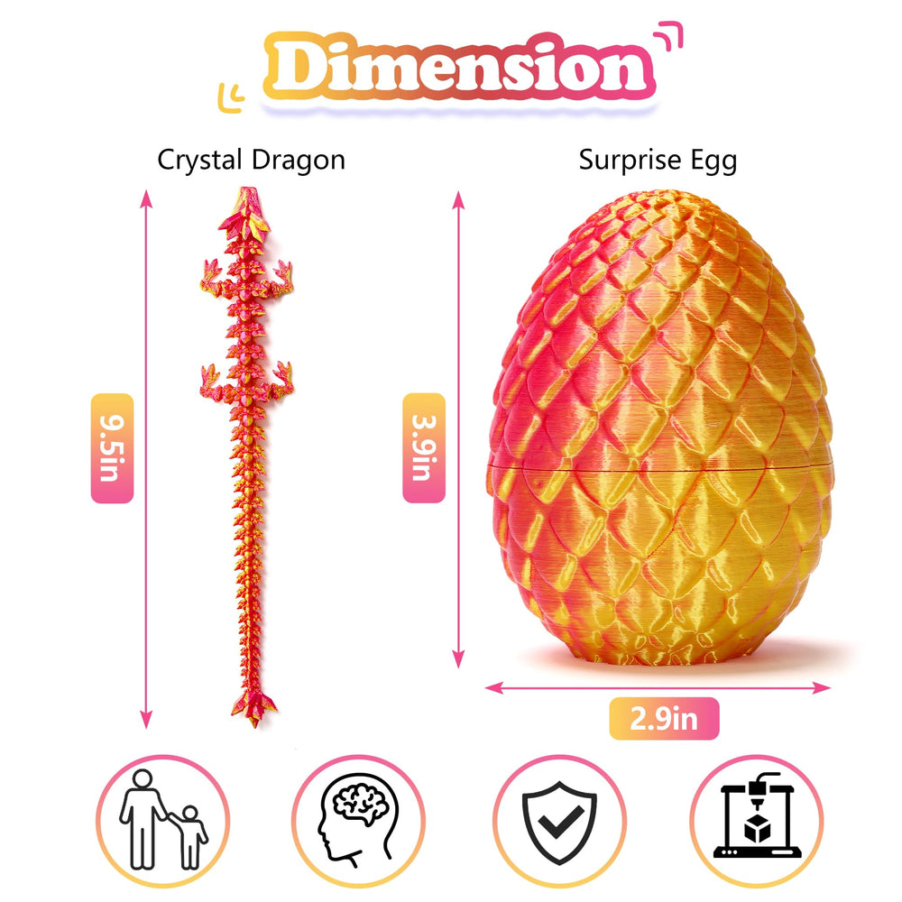 YTRXYLKL dragon egg display scene enhances shelf decor at home