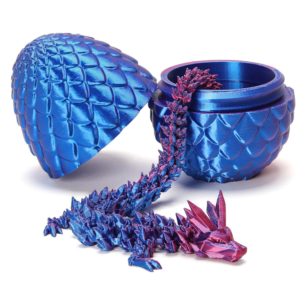 YTRXYLKL dragon egg surprise reveals a poseable dragon inside for imaginative play.