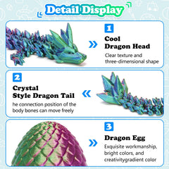 YTRXYLKL dragon figurine poses for play or display.