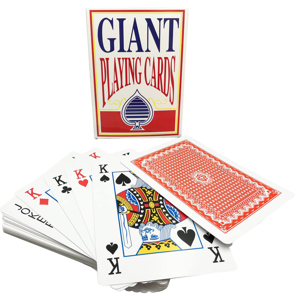 Yuanhe full giant deck displaying 52 cards with jokers for easy oversized play