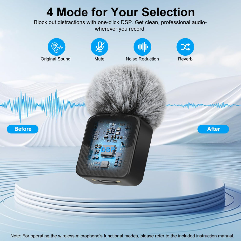 YUANRAN magnetic attachment mic offers versatile wearable options.