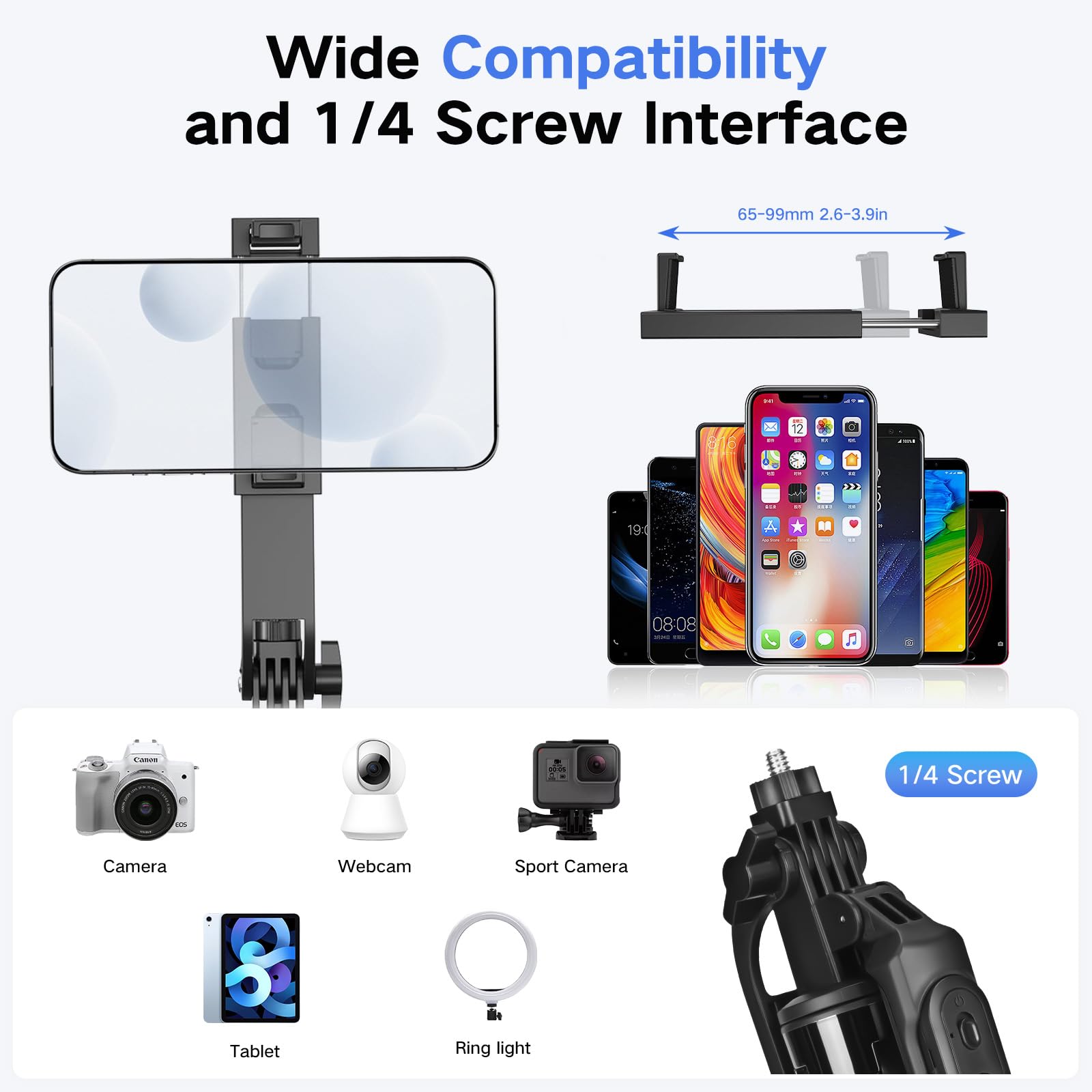 YUANRAN portable travel selfie stick ideal for on-the-go recording