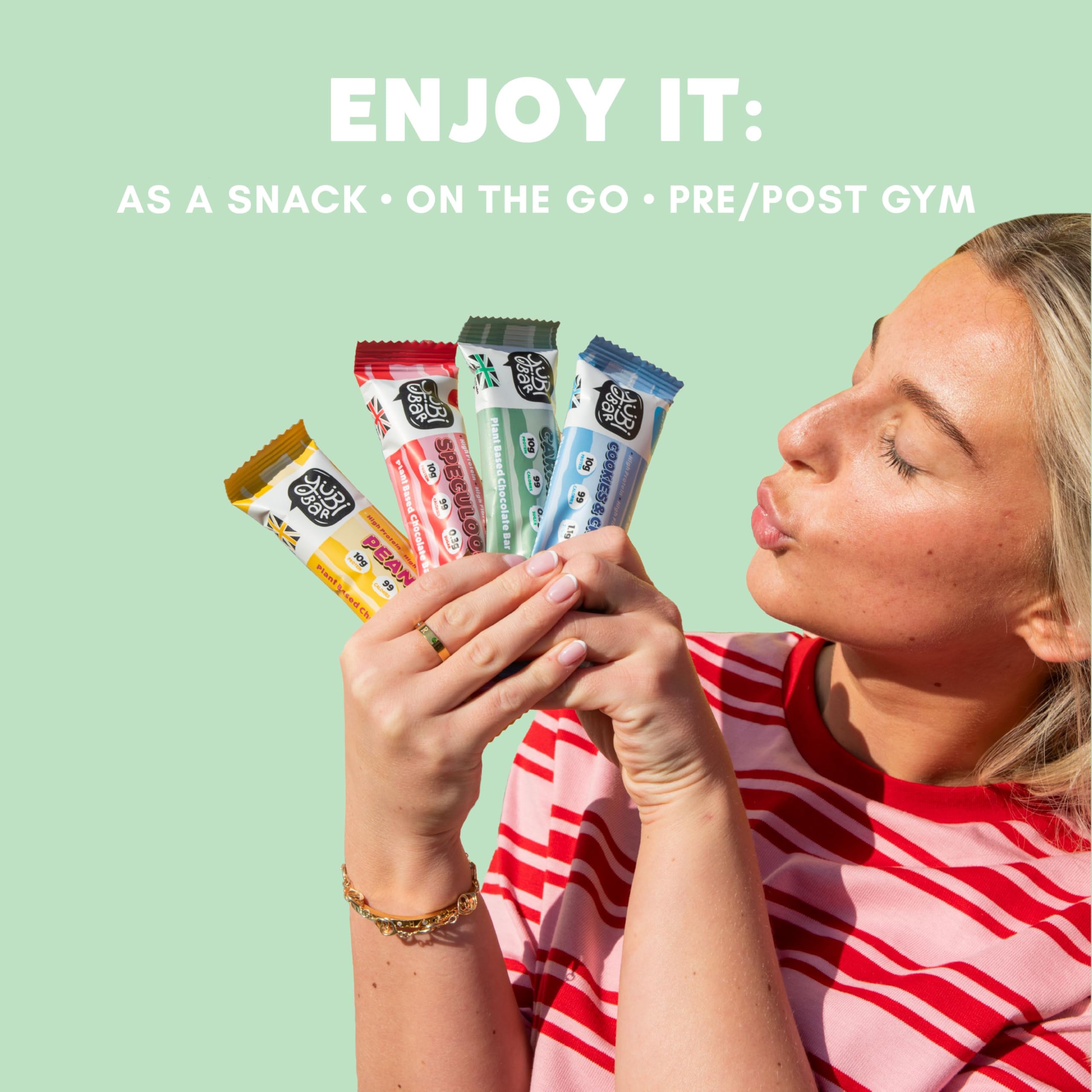 YuBi Bars as on-the-go snack with coffee