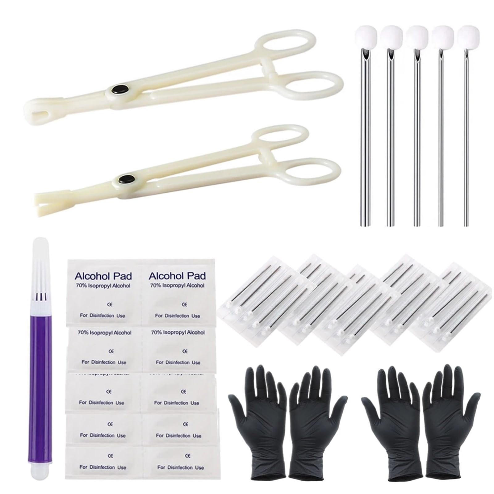 Yuelong body piercing kit contents for a complete starter setup