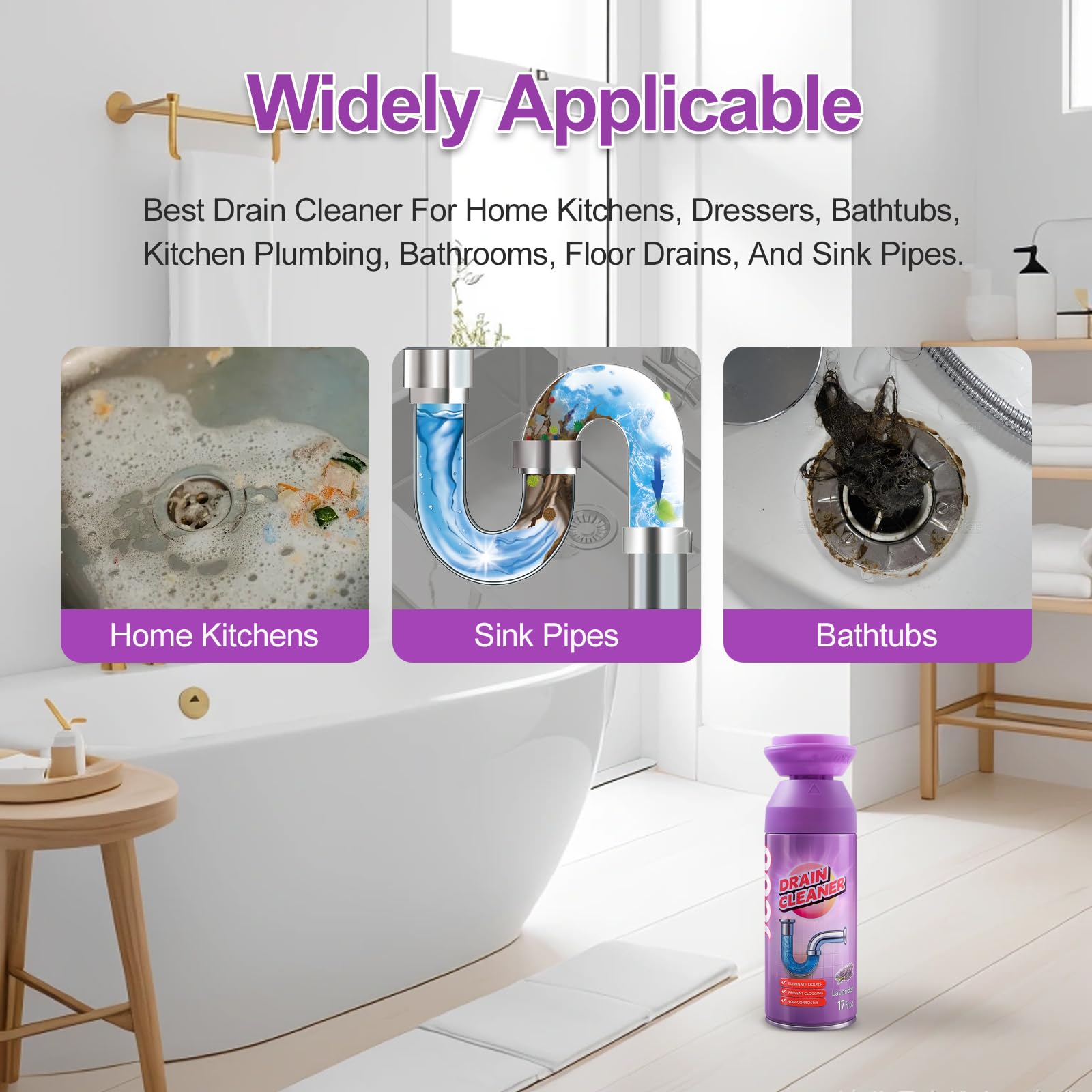 Lavender-scented Yugou deodorizer for a fresher bathroom.