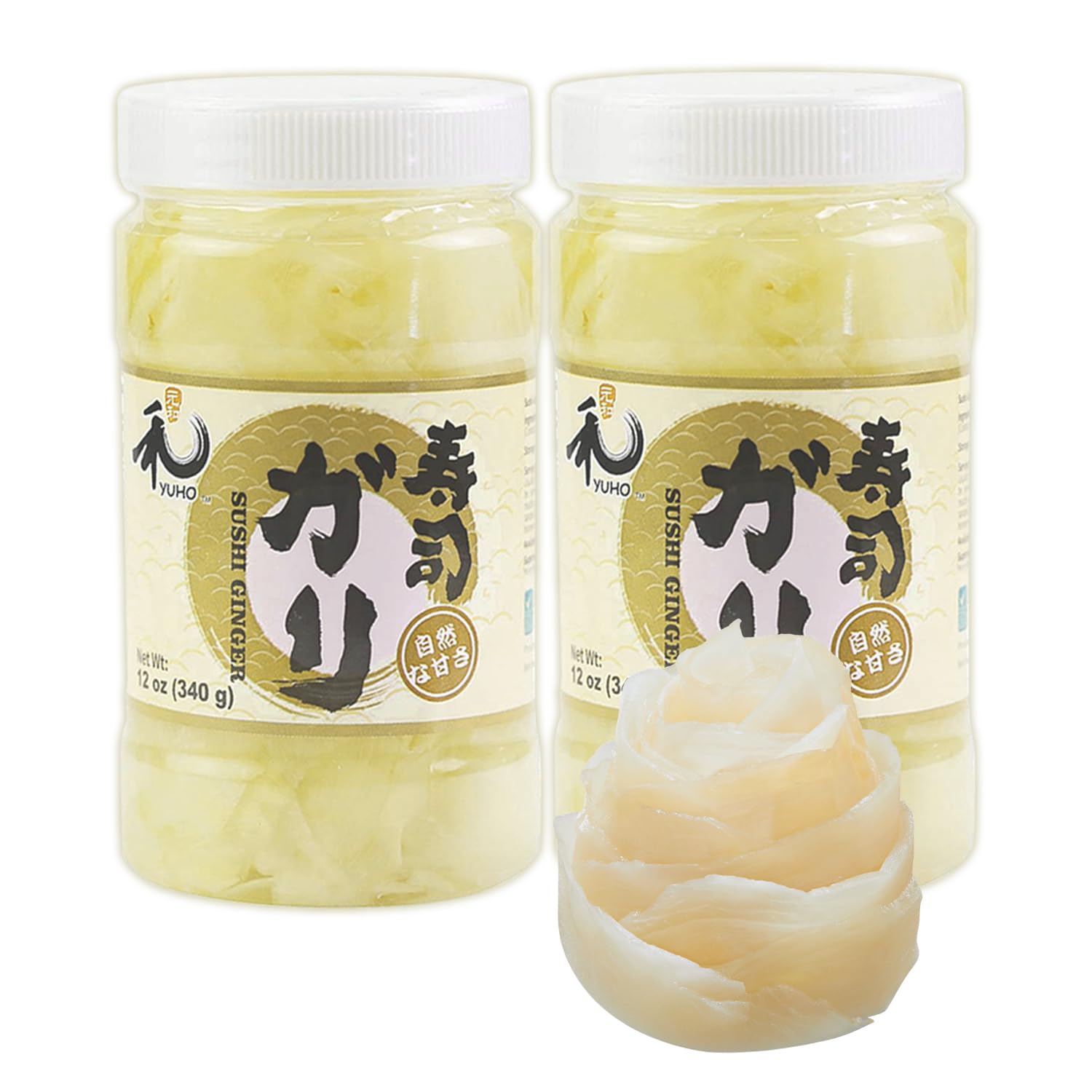 YUHO Pickled Sushi Ginger jar 24oz for easy sushi prep.