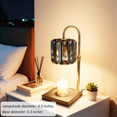 Close view of dimmable brightness on the Yuichoy warmer for customizable scent diffusion