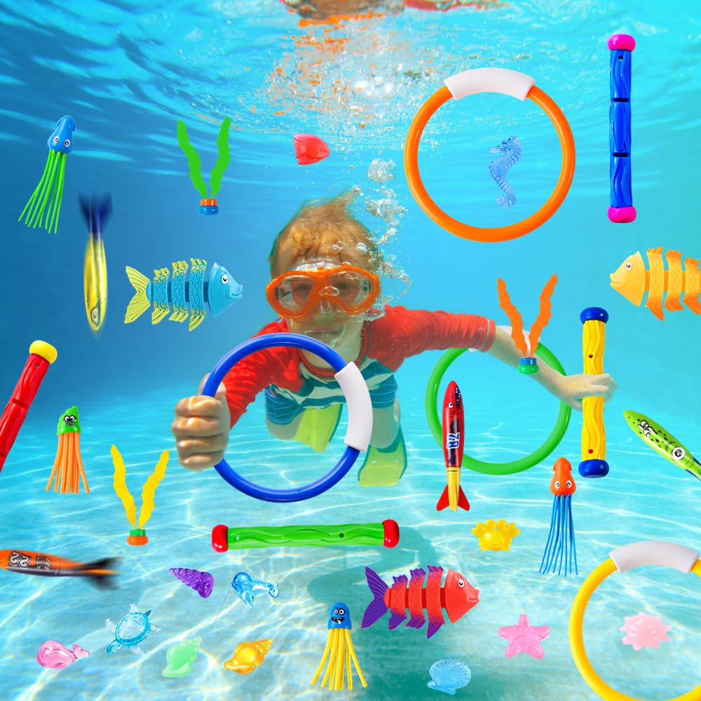 YUJUN diving rings offer easy retrieval with high visibility in water.
