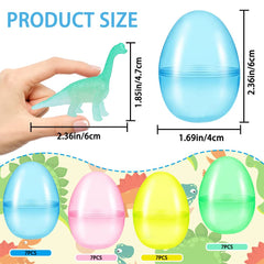 YUJUN glow dinosaur figures inside eggs for night-time play and discovery