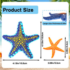 YUJUN starfish diving toys, small 8-piece set, perfect for beach play.