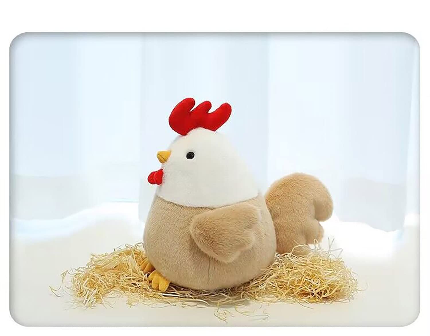 YUKOUQIAN chicken plush as a comforting bedtime companion for kids.