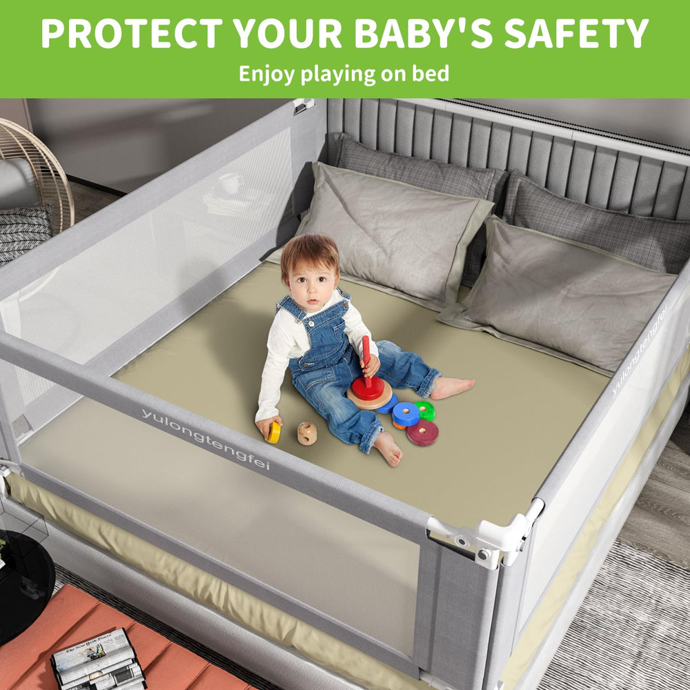 Versatile safety option for transitions from crib to a full bed.