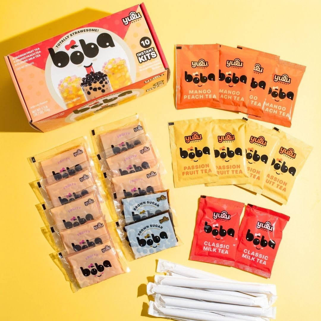 YULU FOODS classic milk tea packets provide a creamy base for at-home drinks