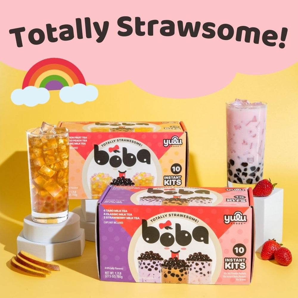 YULU FOODS extra wide paper straws enable easy sipping