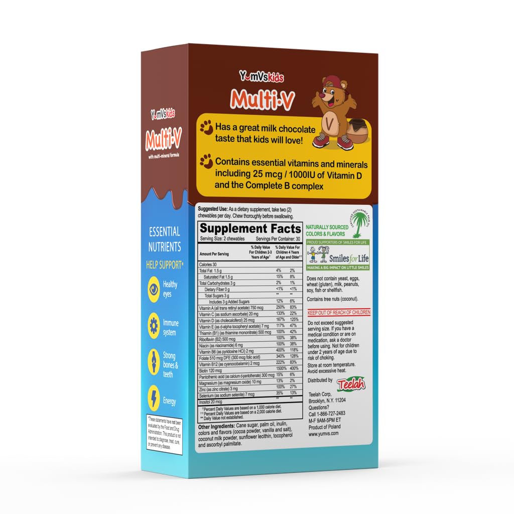 Dietary icons on YUM-V'S bears packaging indicate non-GMO, peanut-free, gluten-free.