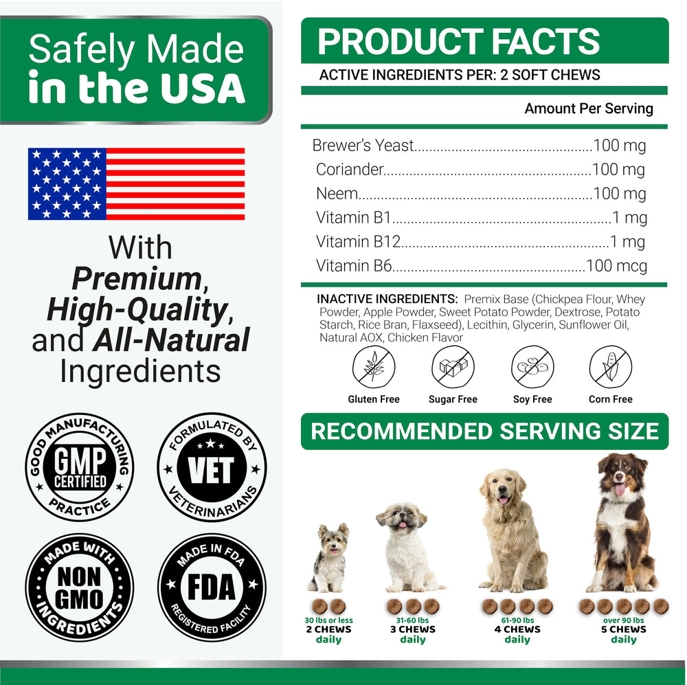 YUMA'S 170-treats pack shown for long-lasting flea and tick protection.