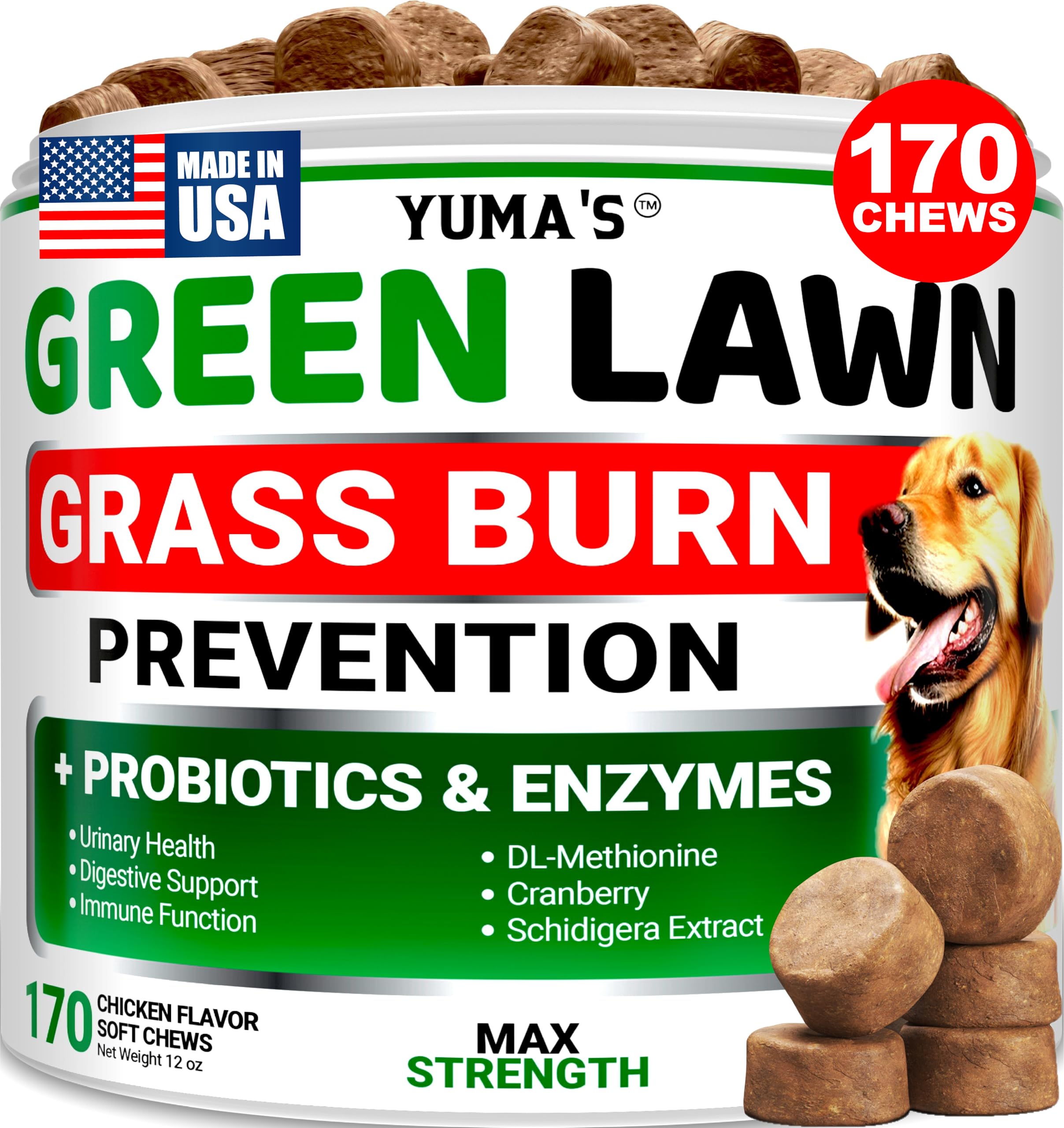 YUMA'S Dog Urine Neutralizer bottle for daily lawn protection.