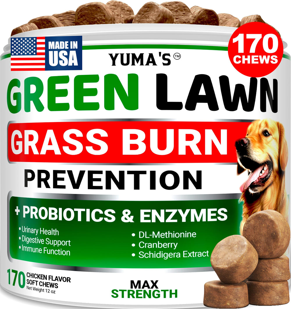 YUMA'S Dog Urine Neutralizer bottle for daily lawn protection.