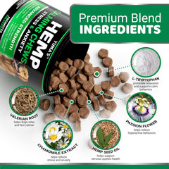 YUMA'S Hemp Calming Chews package front signals vet-formulated quality and USA manufacturing.