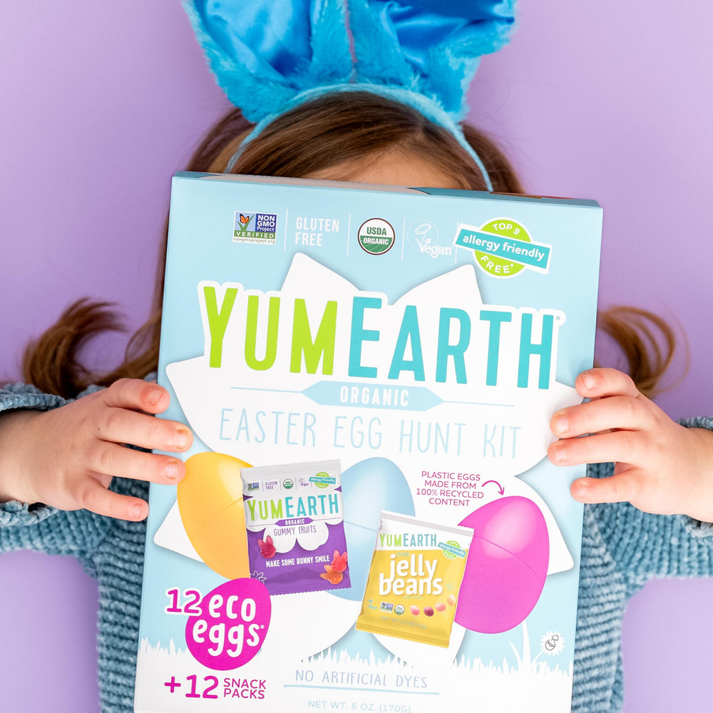 YumEarth allergy-friendly label emphasizing top allergen safety and dietary options