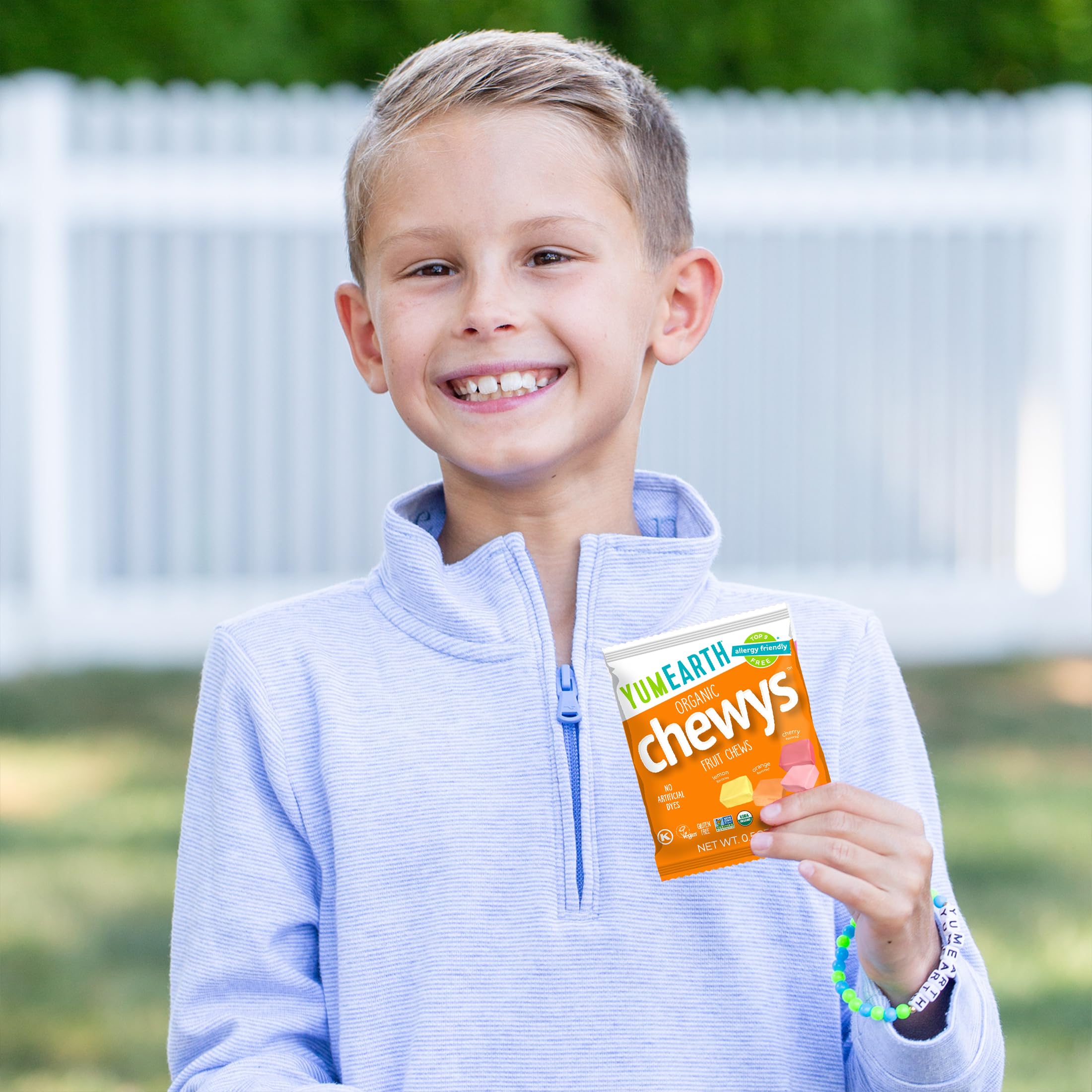 YumEarth Chewys fruit-flavored chews in assorted flavors.