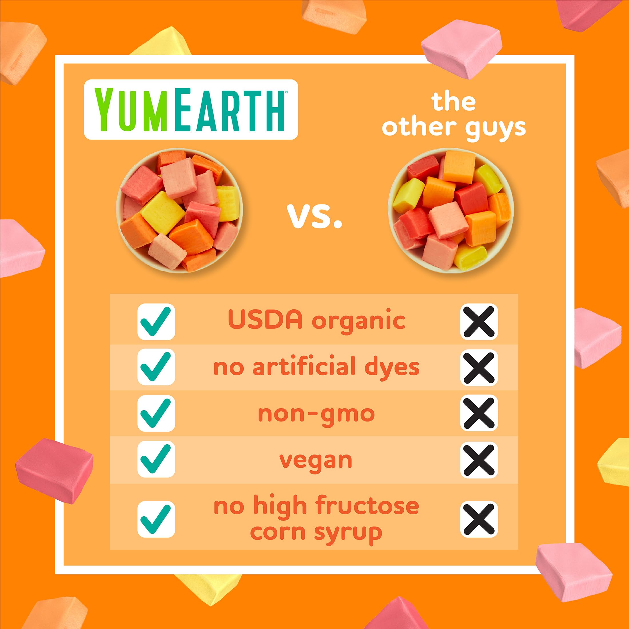 YumEarth Chewys gluten-free and vegan snacks for inclusive snacking.