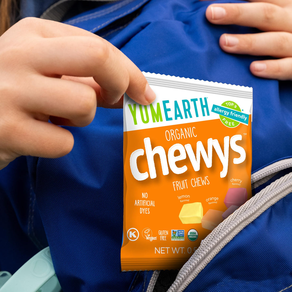 YumEarth Chewys vegan candy chews suitable for plant-based diets.