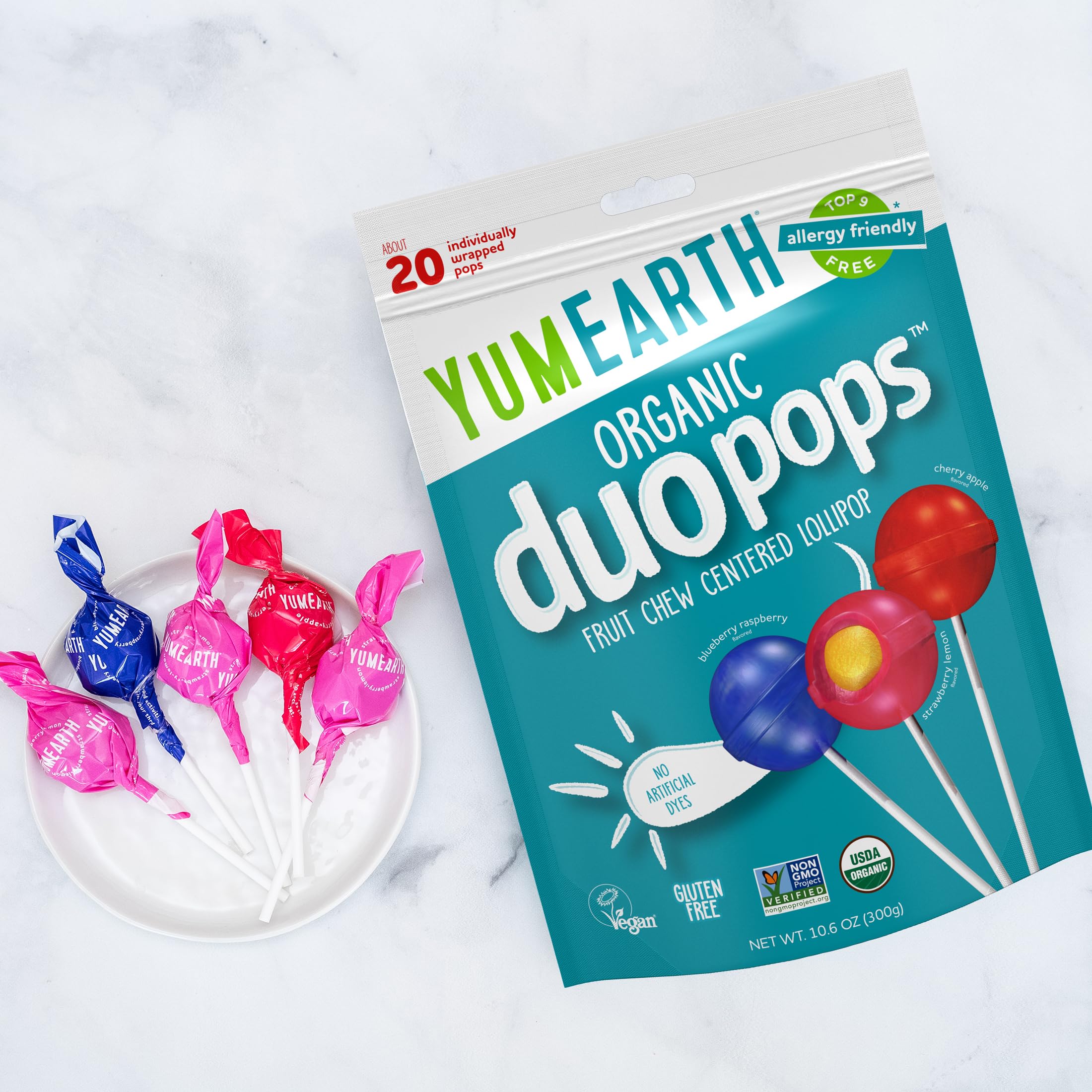 YumEarth Duo Pops variety flavors, a tasty option for everyday treats.