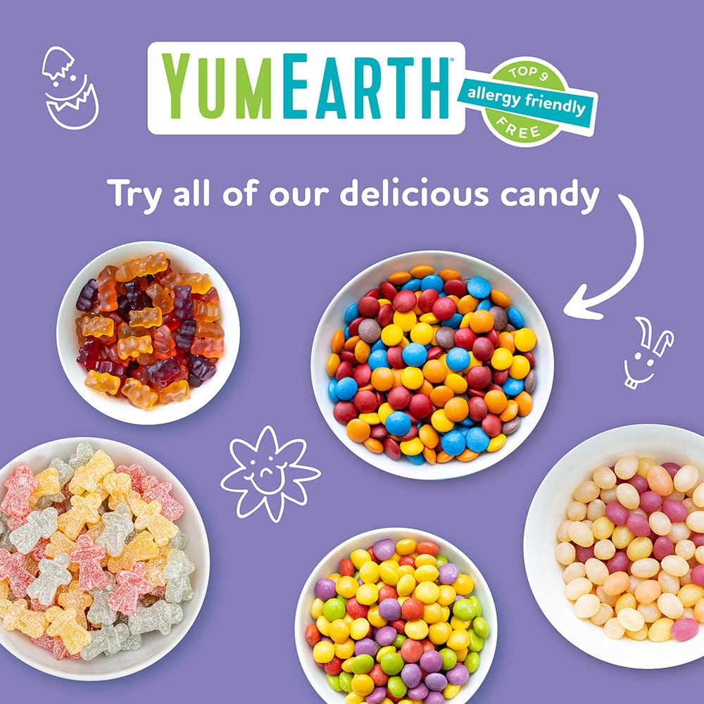Eco-friendly YumEarth packaging designed for simple, waste-conscious celebration