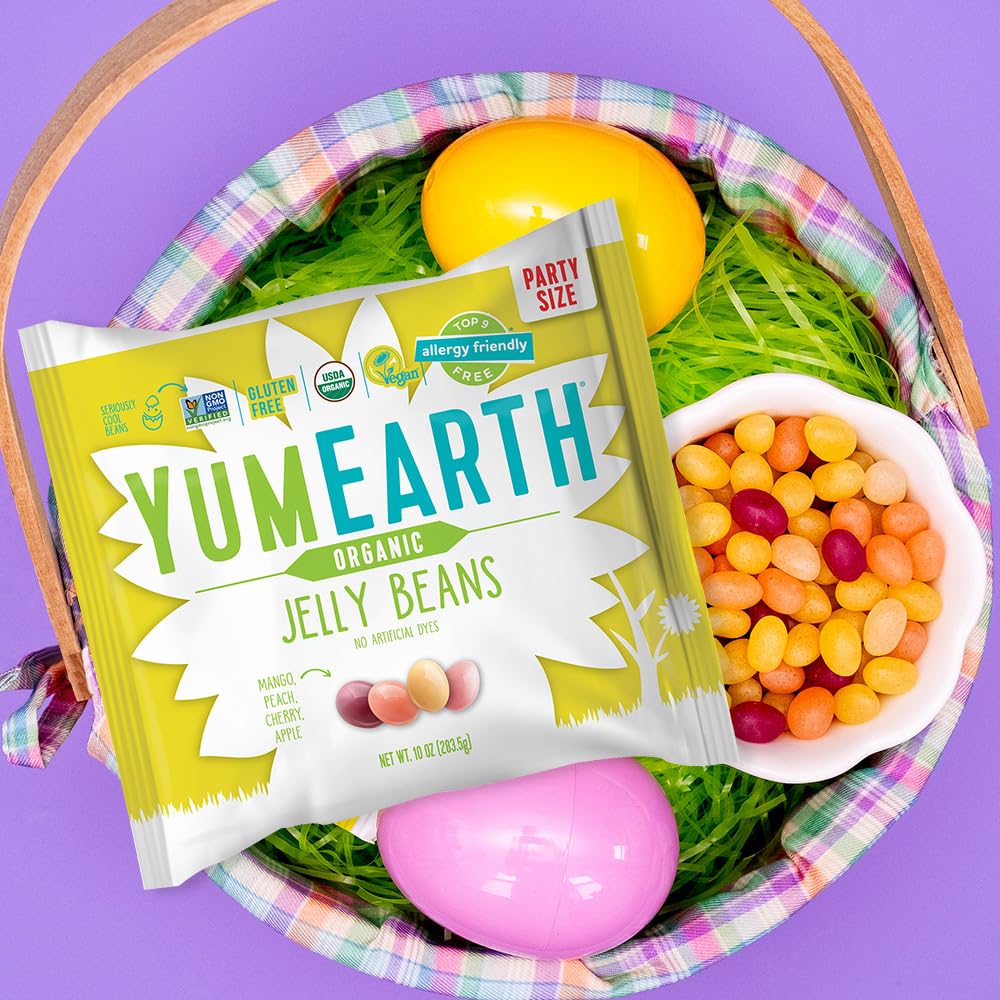 YumEarth gluten-free, allergen-friendly packaging keeps treats safe at gatherings.