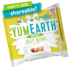 YumEarth jelly beans Cherry flavor ideal for lunchboxes.