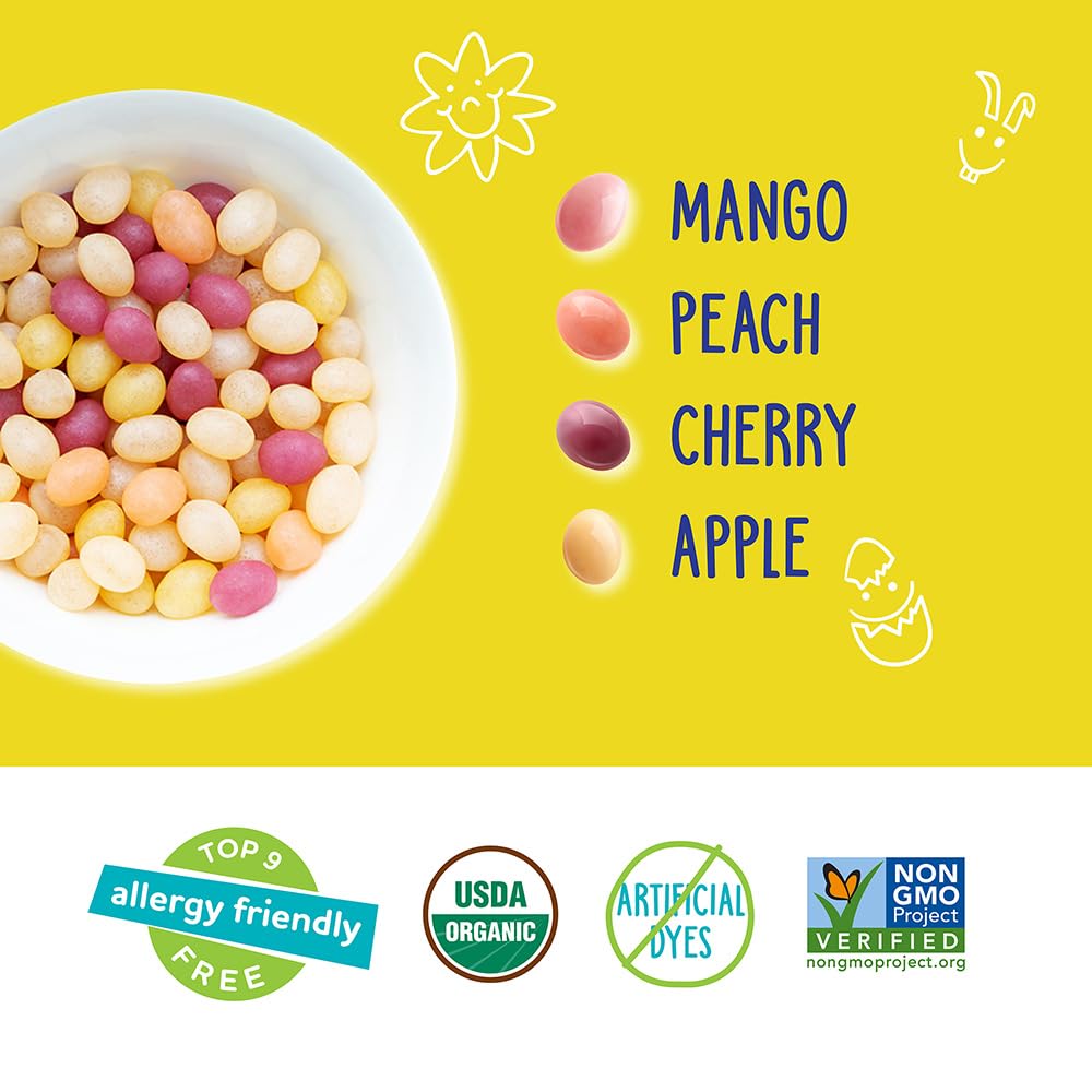 YumEarth Mango flavor jelly beans with tropical fruit notes.