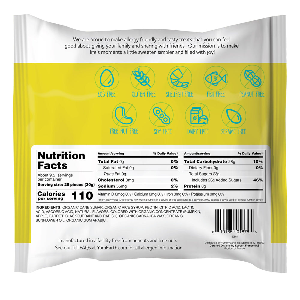YumEarth organic jelly beans Apple flavor, kid-friendly treat.