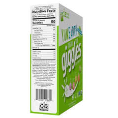 YumEarth Sour Giggles box side highlighting allergen-friendly labeling.