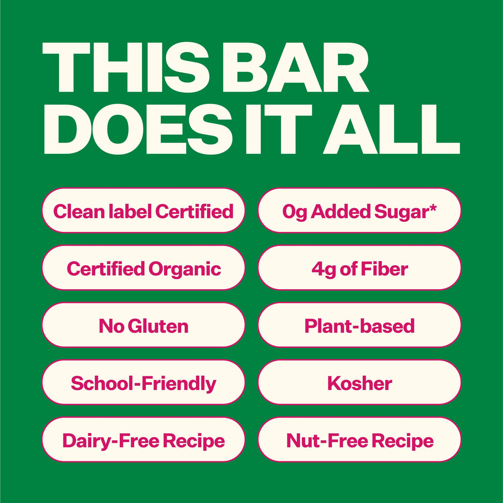 Yumi organic bars fruit flavor strawberry rhubarb appeals to toddlers