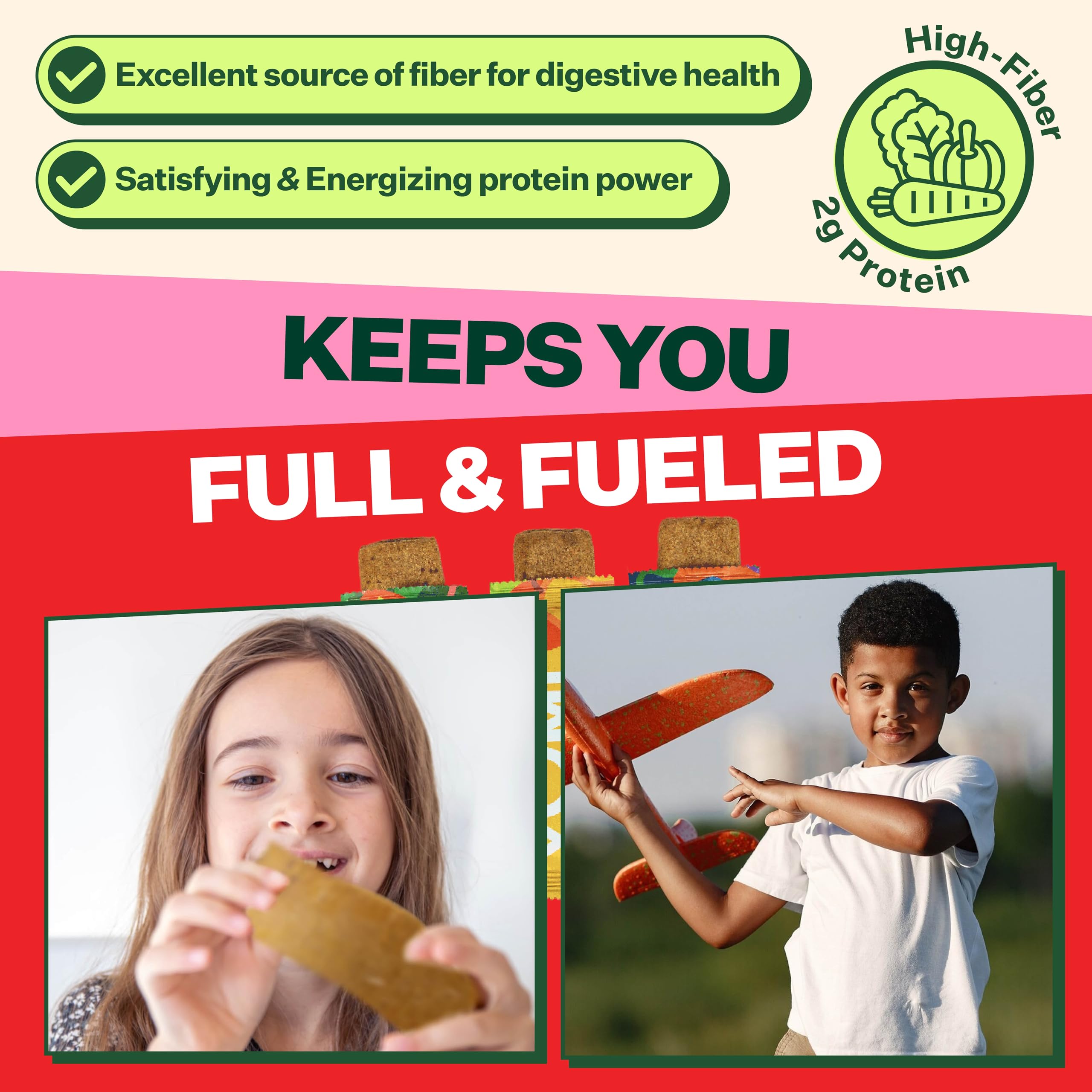 YUMI plant-protein and fiber on label for lasting fullness