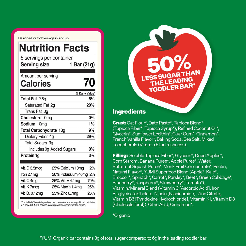 Yumi bars on the go pack ideal for busy families