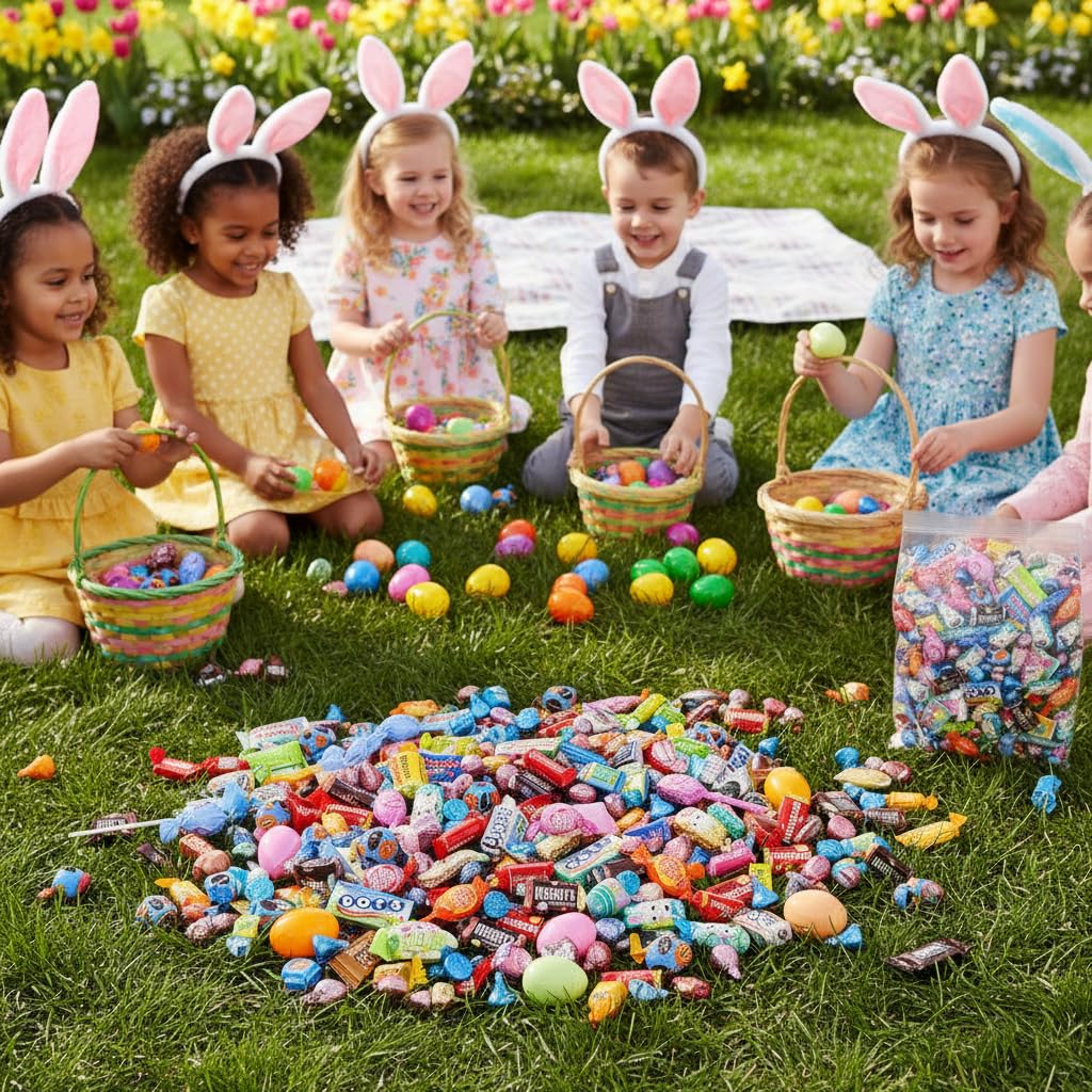 Yummy Chew Easter party favors small individually wrapped pieces for treats and prizes