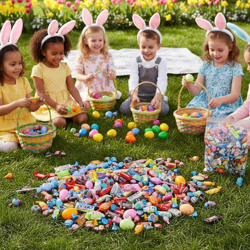 Yummy Chew Easter party favors small individually wrapped pieces for treats and prizes