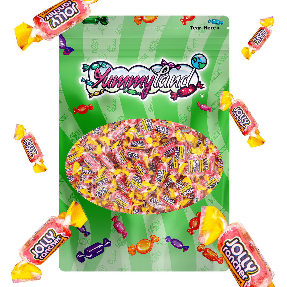 YUMMYLAND Jolly Rancher Watermelon hard candy ready to serve on a plate
